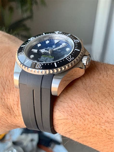 rubber strap rolex deep sea|2024 Rolex deep sea.